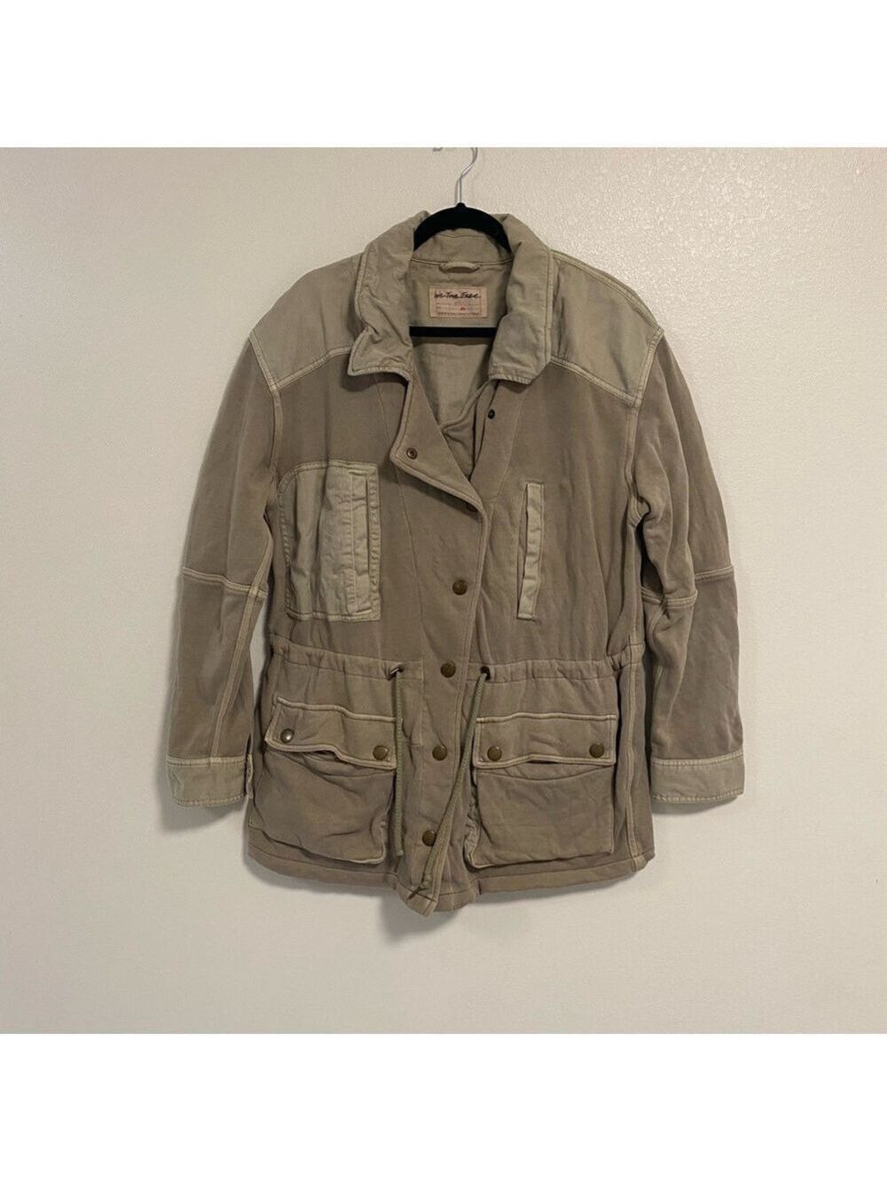 Free People Jacket Women Size XL Sweet Sage We the free Saturday Utility Jacket